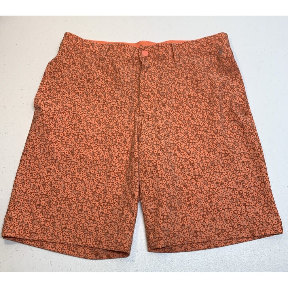 Adidas Ultimate 365 Golf Shorts Men's 32 (34) Coral Printed HS7615